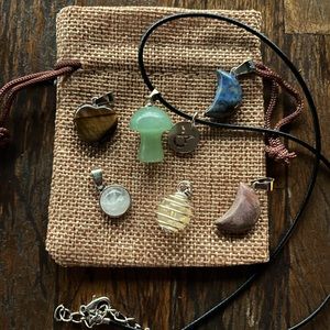 Crystals for Taurus! Green Aventurine Clear Quartz Citrine Tigers Eye Rhodonite